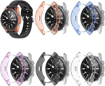 Caz Pentru Samsung Galaxy watch 3 45mm 41mm samrtwatch Moale Placat cu TPU spoiler 41 45 mm ceas inteligent Protector de Acoperire Accesorii