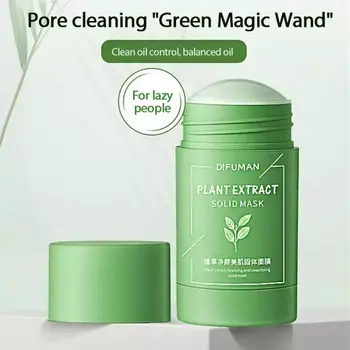 Ceai Verde De Curățare Solid Masca Vinete Purifying Clay Stick Masca De Ulei De Control Anti-Acnee De Noroi Crema De Frumusete De Îngrijire A Pielii Faciale