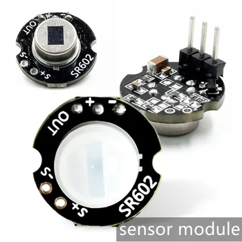 Cel mai nou MINI Senzor de Mișcare Detector de Modul SR602 Pyroelectric Infraroșu PIR Kit Senzoriale Comutator Suport Pentru Arduino Diy Cu Obiectiv