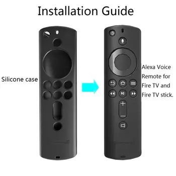 Choifoo Pentru Amazon Foc TV Stick 4K TV Stick de la Distanță Silicon Acoperire Caz Piele de Control de la Distanță cu Capac de Silicon