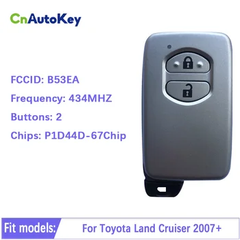 CN007175 Pentru Toyota Land Cruiser 2007+ Cheie Inteligentă 2Buttons B53EA P1 D4 4D-67 Chip 433MHz Gri 89904-60210 Keyless Go A433