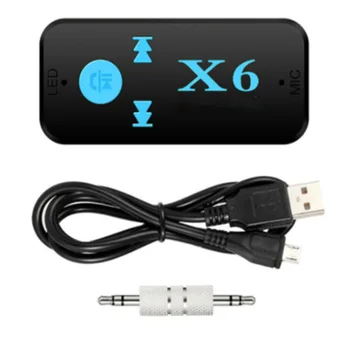 Compatibil Bluetooth Audio Receiver Wireless X6 - TF Card Universal Receptor de Muzică MP3 Player Adaptor Audio receptor