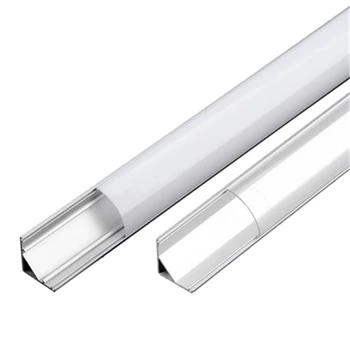 CONDUS de aluminiu canal 0,5 m, pentru 3528 5630 5050 LED strip U/V forma CONDUS de aluminiu canal de lapte cu capac alb/capac transparent