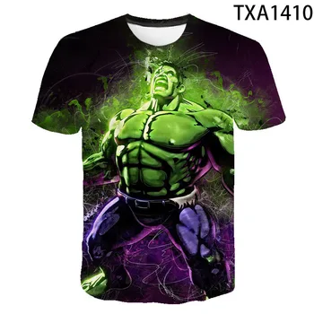 COPII 2021 Vară stil Nou Hulk 3D de Imprimare Băiat Fată de Moda T-Shirt Casual Street Haine Cool