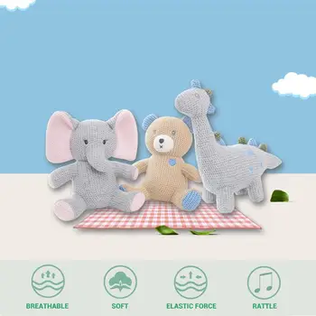 Copii Animale de Pluș Jucării Tricot de Bumbac de Animale Drăguț Papusa Baby Pacificat Jucarii de Plus, Cadouri pentru Copii jucarii moale jucării Pentru Adulți