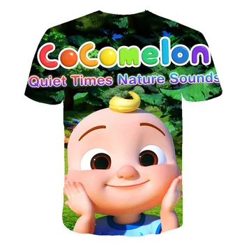 Copii Haine Copii Fete 3D de Imprimare T-shirt de Vară Cocomelon Tricouri Baieti Adolescenti de Desene animate Anime Harajuku copil Copilul Tee Topuri