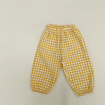 Copilul Fetița Și Băiatul Zăbrele Pantaloni De Vară Pentru Copii De Țânțari Pantaloni Subțiri De Bumbac Baieti Casual Pantaloni Largi De Trening