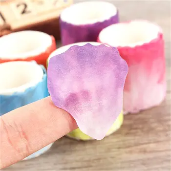 Creative Acuarelă Petale de Mână Registrul Autocolant Singură Culoare Floare de Cires Material Bandă Washi DIY Jurnal Colaj