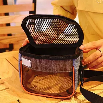 Cusca Accesorii Cilindru Design Practic Casa De Călătorie Portabil Veveriță Vizibile Plasă Curea De Umăr Hamster Sac De Transport