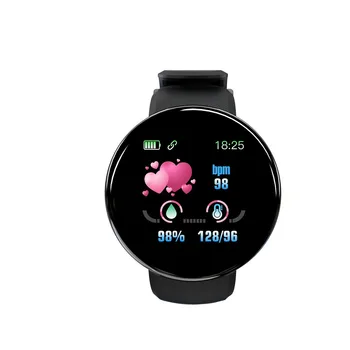 D18 Ceas Inteligent Somn de Monitorizare a ritmului Cardiac Fitness Tracker rezistent la apa Bratara Mesaj Memento Ceasuri Pentru Android IOS #BL2