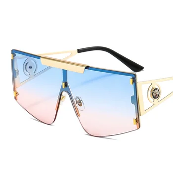 D&T 2021 Nou Scut ochelari de Soare Femei Bărbați Cadru din Aliaj de PC Degradeuri Obiectiv Rece de Lux Logo-ul de Brand Designer de Moda Negru Ochelari de Soare