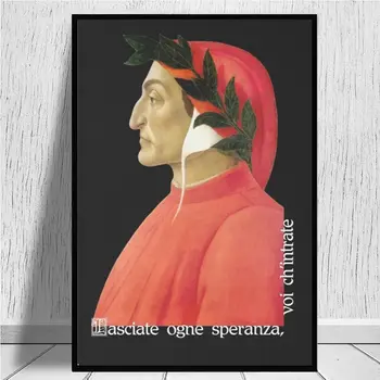 Dante Inferno panza printuri Postere si Printuri Nou Hot de Arta Poster Panza Pictura Biroul de Acasă Hotel Apartment Decor