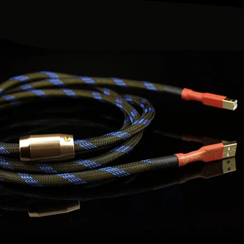 De bună Calitate Aucharm 4N Cupru fără Oxigen Decodor de Sunet Card Cablu Audio DAC Linii de Date HiFi Cablu USB 2.0