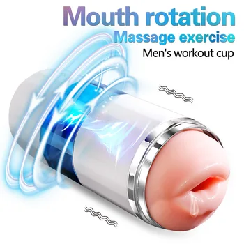 De Sex Masculin Masturbator Cupa Automate Rotative Vibration Cursei Cupa Jucarii Sexuale Pentru Bărbații Adulți Penis Antrenor Jucarii Sexuale Pentru Barbati