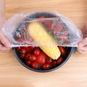 De unică folosință Proaspete-păstrarea Sac de Mâncare Acoperă Fructe Sac de Depozitare Ambalare Pungi de Plastic de Bucatarie Proaspete Păstrarea Alimentelor Saver Sac