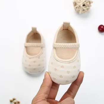 De Vânzare La Cald Baby Girl Pentru Copii Pantofi Fată Nou-Născut Băiat Talpă Moale Polka Dot Imprimare Pantofi De Copil În Vârstă De Un An Copilul Nou-Născut Pantofi