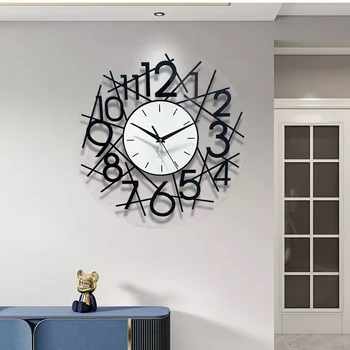 Decorativ Modern Ceas de Perete pentru Camera de zi Dormitor Birou Simplu Plutitoare Ceas Digital HK3