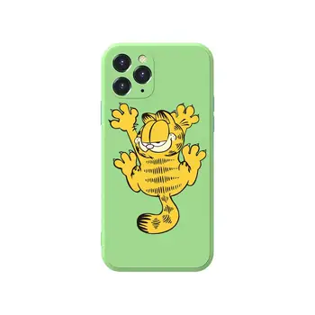 Desene animate drăguț anime Garfield Cuplu Anime Caz de Telefon acoperă Pentru iphone 12 Pro Max 11 8 7 6 S XR + X XS SE 2020 mini celule shel