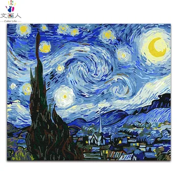 Diy pictura de numere Vincent picturile lui Van Gogh 