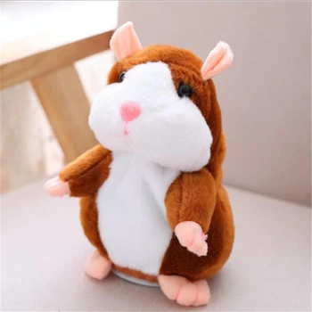 Dropshipping Talking Hamster Falante Mouse-ul de Companie Jucărie de Pluș Drăguț Sunet Record de Învățământ Umplute Papusa Copii Cadouri 15cm