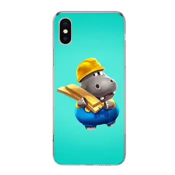 Drăguț animale desene animate hipopotam Telefon Caz pentru Apple iphone 11 12 Mini Pro XR X Xs Max 7 8 6 6s Plus 7G 6G 5G 5S 5 SE + a Personaliza Cove