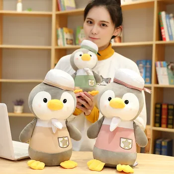 Drăguț jos bumbac prost jingle pinguin păpușă jucărie de pluș pentru copii de educație timpurie pentru a potoli setea mic pinguin papusa rag doll leneș