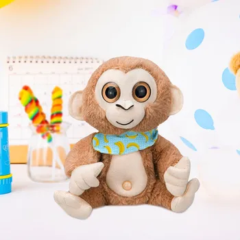 Drăguț Mimetism animale de Companie Vorbesc Maimuță Repetă ceea Ce Spui Electronice Jucarii de Plus Moale pentru Copii Animale de Companie Accesorii pentru Casa игрушки
