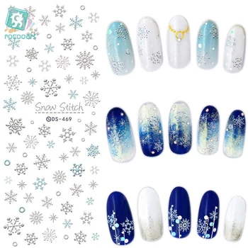 DS458-475 2021 DIY Nouă Primăvară Mirage Flori de Zăpadă Ochi Nails Art Autocolant Harajuku Unghii Folie Autocolant Sfaturi Manicura autocolant