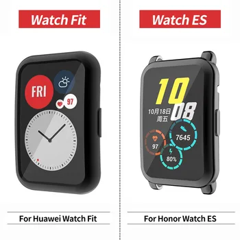 Ecran flexibil Protector Cover pentru Huawei Watch se Potrivesc Caz Ușor Bara de Onoare ES rezistent la zgarieturi Subțire Coajă Moale