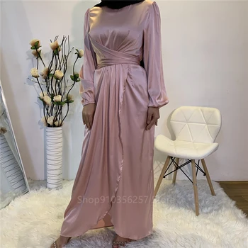 Eid Mubarak Musulman De Moda Cu Rochii Femei Rochie Islamic Îmbrăcăminte De Sex Feminin Elegant Dubai, Indian, Turc Abaya Halat Bandaj Petrecere Maxi