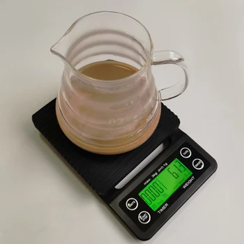 Electronice Scară de Cafea Timer Digital de Bucatarie cantar de Mare Precizie LCD de Măsurare Multi Funcția de Scară 3 kg/0.1 g 5kg/0.1 g