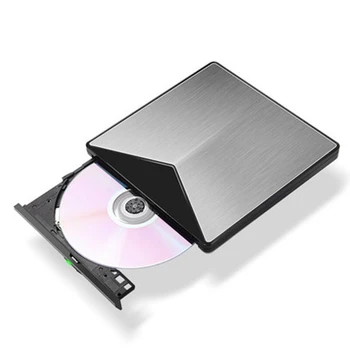 Extern Arzător CD DVD Blu Ray 3D Drive, USB 3.0 Portable Ultra Slim DVD CD-RW pentru Mac OS, Linux, Windows PC