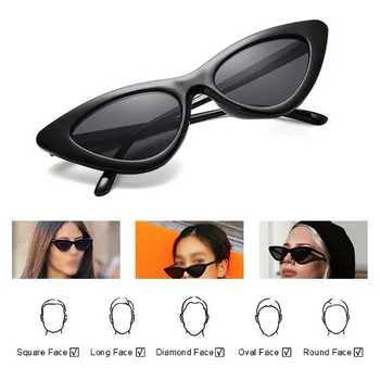 Femei de moda Ochelari Doamnelor de Epocă Retro Mici de sex Feminin Drăguț Trend de Lux ochelari de Soare UV Umbra Zonnebril Dames #2
