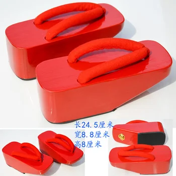 Femei Japoneze Oiran Tayu 3 Picior Koma Geta Bloca Flip-flop Cosplay Papuci de casă Pantofi Cosplay Noi 2022