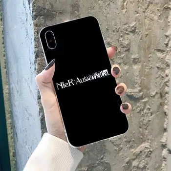 FHNBLJ Anime nier automate Caz de Telefon Acoperă pentru iPhone 8 7 6 6S Plus X 5S SE 2020 XR 11 12 pro XS MAX