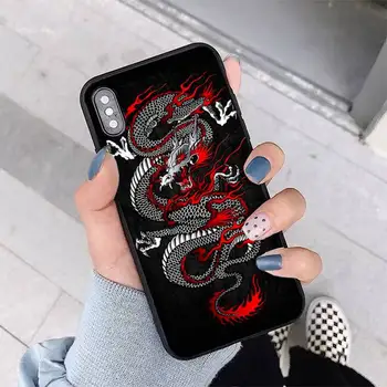 FHNBLJ Moda Vintage Dragon Chinezesc Telefon Caz pentru iPhone 11 12 pro XS MAX 8 7 6 6S Plus X 5S SE 2020 XR acoperi
