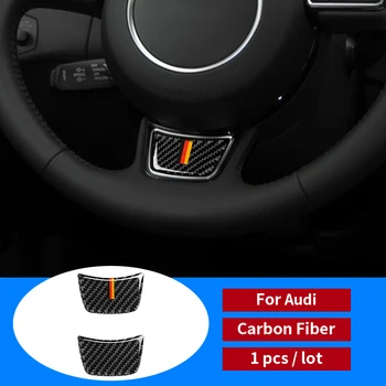 Fibra De Carbon Auto Interior Volan Tapițerie Autocolante Pentru Audi A1 A3 A4 A5 A6 Q3 Q5 Q7 S3 S4 S5 S6 S7 Accesorii Auto