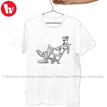 Fido Dido Tricou Fido Dido Chillin T-Shirt pentru Bărbați Mâneci Scurte Tricou Bumbac Grafic Amuzant Plaja XXX Tricou
