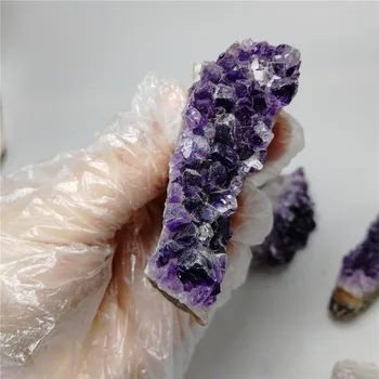 Fierbinte 45-700g Naturale Ametist Cristal de Cuarț Drusy Geode Cluster de Vindecare de Pietre Decor Ornament Violet Feng Shui Piatra