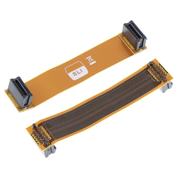 Flexibil 8cm 80mm SLI Bridge PCI-E Cablu placa Video Conector Pentru ASUS en-Gros