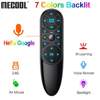 Fly Mouse-ul de Voce, Cu iluminare din spate Q6 Aer 2.4 G Wireless de Control de la Distanță de Fundal Tastatură Giroscop IR de Învățare Pentru Android TV Box