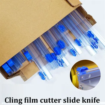 Folie de Plastic Alimentar Clin Film Papuci de casă pentru Bucatarie Instrumente Utile de Aluminiu și se Agață de Film Cutter Cuțit de Tăiere