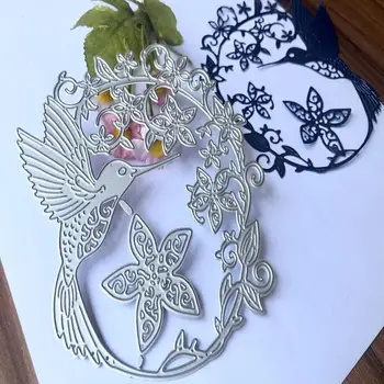 Forma de inima Flori de Tăiere de Metal Moare Lovebird DIY Meșteșug Moare Hârtie Nouă 2020 Scrapbooking Gravat Card de Relief Face Z1P0