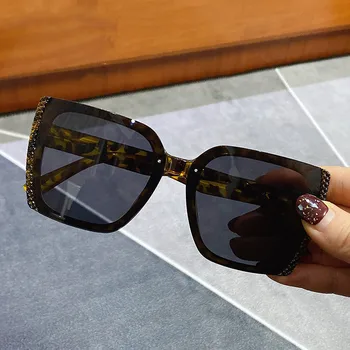 FREYRS Vintage de Designer de Brand Pătrat Supradimensionat ochelari de Soare Femei Bărbați Gradient de Ochelari de Soare Cadru Mare UV400 Ochelari de 5559