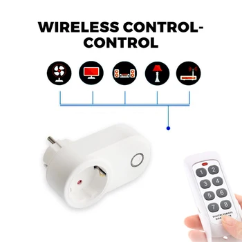 Fără fir de Control de la Distanță Inteligent Socket UE UK Plug Perete 433mhz LED Asistent Reprograma Adaptor de Priză de curent Switch Smart Home