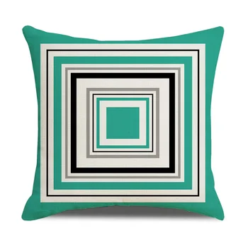 Geometria colorate, Pernă Acoperă 45x45 Lenjerie de pat fata de Perna Geometrice Perna de pe Canapea Pillowcover Decor Acasă Rosu Verde de Pernă