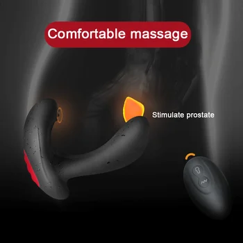 Gonflabile Uriașe Anal Dildo Vibrator Wireless de Control de la Distanță sex Masculin, Prostata pentru Masaj Big Butt Plug Anal de Expansiune Jucarii Sexuale fro Bărbați