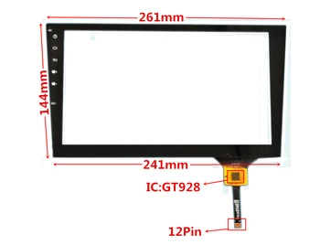 GT928 261mm*241mm ZP2009-101 Capacitiv Tactil Digitizer pentru DVD Auto navigatie GPS multimedia cu ecran Tactil panoul de Sticlă