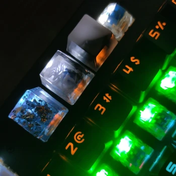 Handmade Personalizate OEM R4 Profil Rășină Tastă Tastatură RGB Translucid Keycap R91A