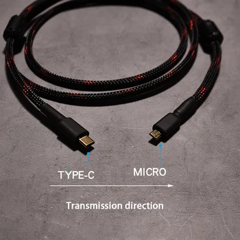Hifi Cablu USB de Înaltă Calitate de Tip c pentru micro mini B Male USB 2.0 Linii de Date audio Cabl Pentru Decodor placa de Sunet DAC Imprimanta